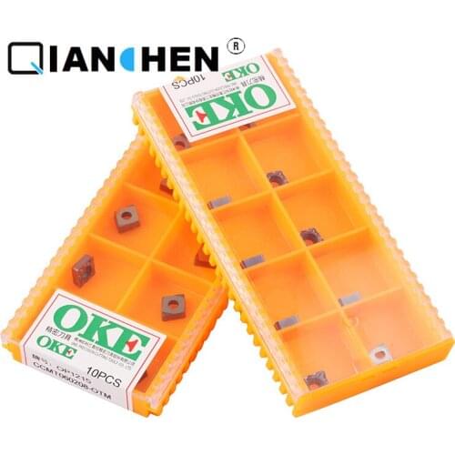 OKE 10pcs/lot High Precision High Performance High Strength CNC CCMT060208-OTM OP1215 Industry Carbide Inserts Hard Alloy