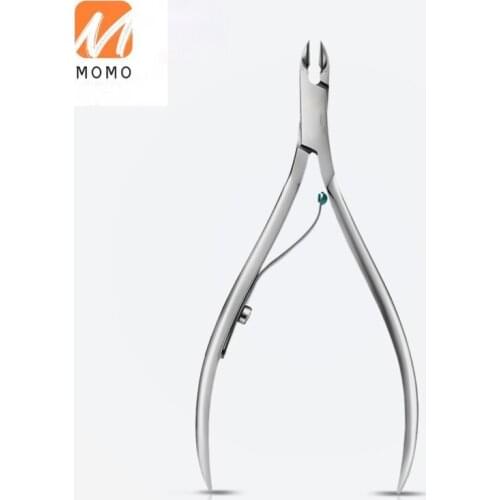 Exfoliating Skin Barbed Steel Push Scissors Pliers Tool Oblique Mouth Manicure Nail Art Professional Cuticle Nipper