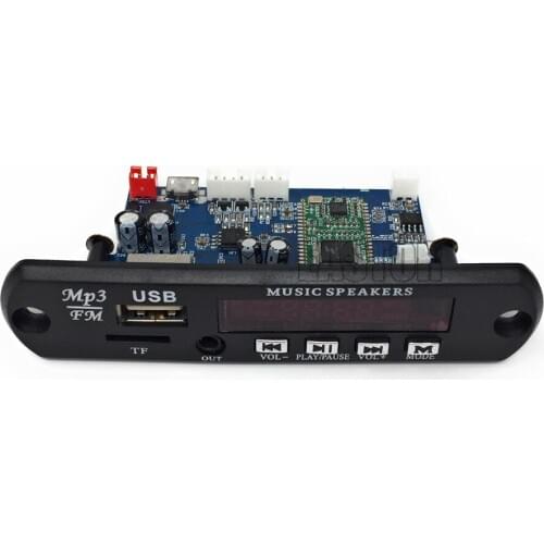 5V/ 12V APP Control Bluetooth 4.0 MP3 Decoding Board Module TF Card USB FM APE FLAC Decoder Board Digital Red LED