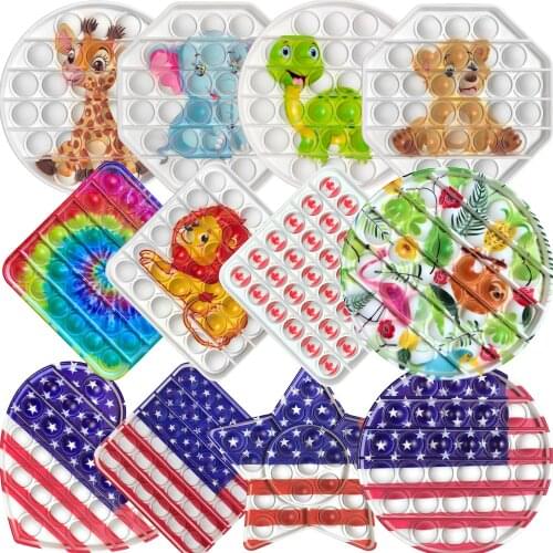 Push Pop Bubble Sensory Toys For Autism Special Needs Adhd Autism Squishy Stress Reliever Toys Kid Funny Anti-Stress Fidget Toys