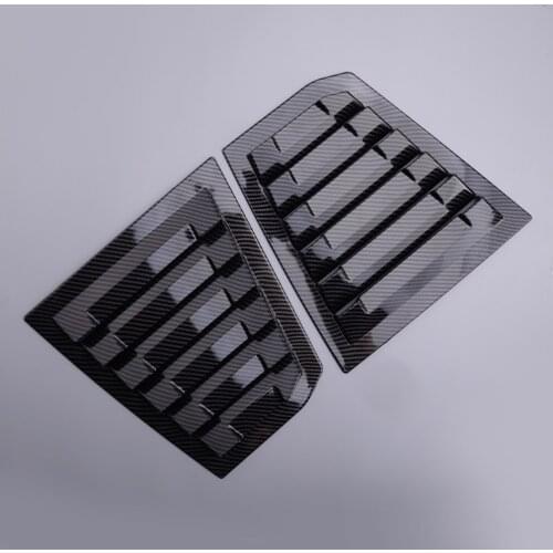 Carbon Fiber Texture Black Side Window Louver Shutter Cover Trim Pad Car ABS fit for Chevrolet Cruze 2016 2017 2018 2019