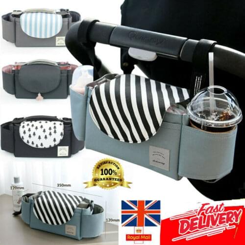 Imcute 2020 Newborn Universal Buggy Baby Pram Organizer Bottle Holder Stroller Caddy Storage Bag