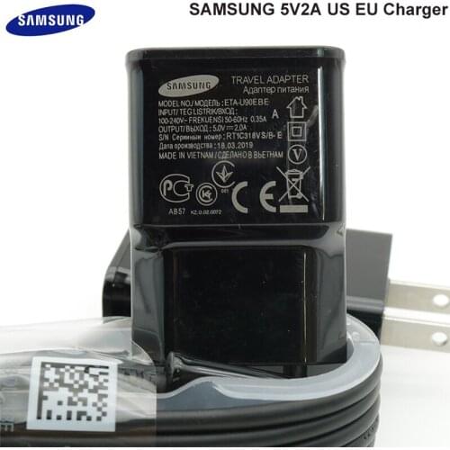 Samsung Charger EU US Plug Travel Adapter 5V 2A Charge Micro USB Cable For Galaxy S7 S6 Edge J3 J5 J7 A3 A5 A7 2016 A10 Note 5 4