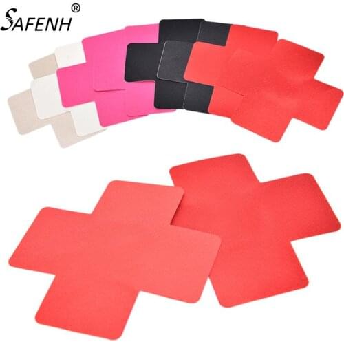 Sxey Women Adhesive Nipple Covers Petals Breast and Sticker Cross Shape Emptied Chest Petal 1 Pair