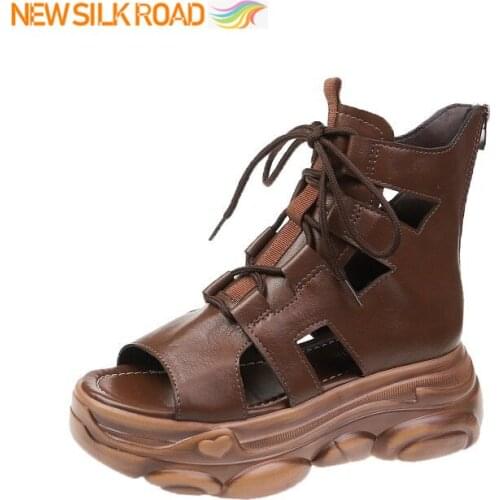 100% Handmade Ultra Lightweight Retro Summer Women Sandals Genuine Leather Gladiators Soft Non Slip Femme Chaussure Shoes Ladies