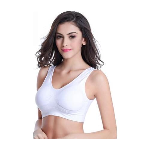 Mozhini big size S M L 2XL 3XL Top Fitness women Bra Wire Free Full Cup gather breast brassiere Professional Tank Tops Sexy Bra