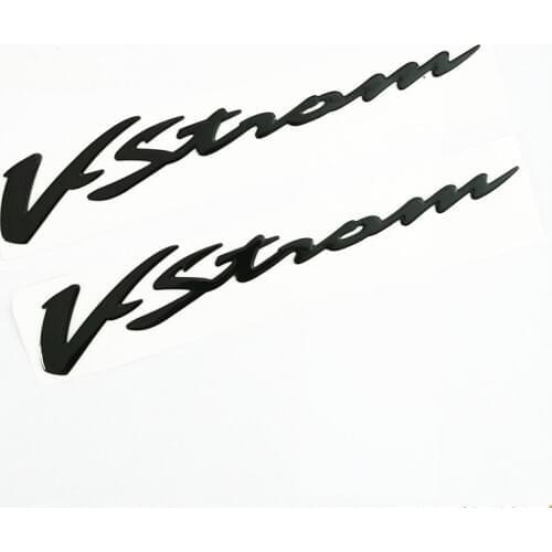 1 Set 3D Black Motorcycle Emblem Badge Decals Scooter Reflective Stickers For Suzuki VSTROM 250 DL 650 1000