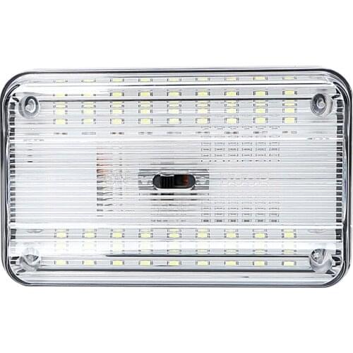 1Pcs Rectangular Car Doom Light White Roof Ceiling Lamp Bulb Auto Interior Light 36SMD