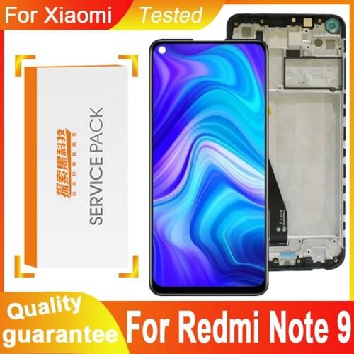 100% Tested 6.53'' Display Replacement For Xiaomi Redmi Note 9 LCD Touch Screen Digitizer Assembly For Redmi Note9 LCD Screen
