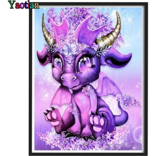5D Full Drill Diamond Painting Cartoon Dinosaur Pictures Rhinestones Diamond Embroidery Cross Stitch Kits Mosaic Handcraft