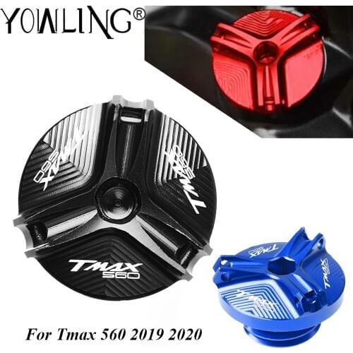 Motorcycle Accessories CNC Aluminum M20*2.5 Engine Oil Filter Cup Plug Cover Screw For Yamaha Tmax560 Tmax 560 TMAX560 2019 2020