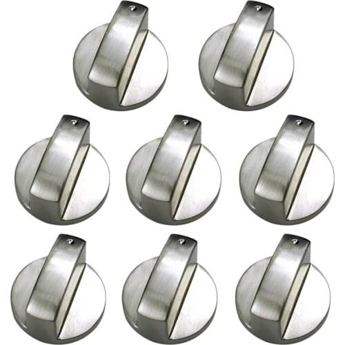 Brushed Metal Gas Stove Knobs Cooker Control Switch Range Oven Knobs Cooktop Burner Knob Gas Hob Switch Kitchen Replacement Acce