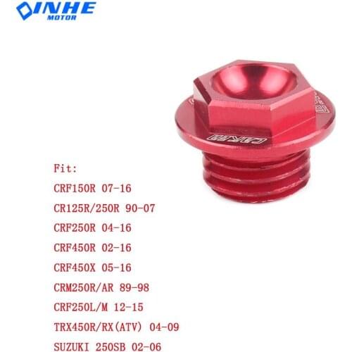 CNC CRF Billet Oil Filler Plug For CR125R 250R CRF150R CRF250R CRF450R CRF450X CRM250R CRF250L/M Dirt Bike Motocross Off Road