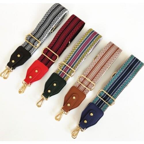 HJKL Colored Belt Bags Accessories for Women Rainbow Adjustable Shoulder Hanger Handbag Straps Decorative Handle bag Strap gift