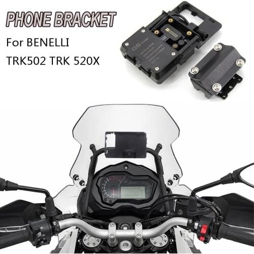 For BENELLI TRK502 TRK 520X Jinpeng TRK502 X Motorcycle Navigation Bracket Mobile Phone GPS Plate Bracket Support Phone Holder