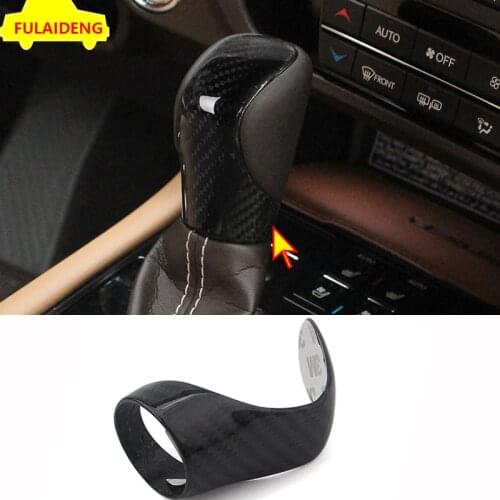 For Lexus NX200 200t 300h 2015-2020 RX ES GS IS Carbon Fiber ABS gear shift knob cover trim Car Styling Accessories