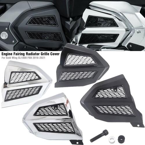 Engine Transmission Covers Chrome or Black For Honda Gold Wing GL1800 GL1800 F6B 2018-2021 2020 Fairing Radiator Grille Cover