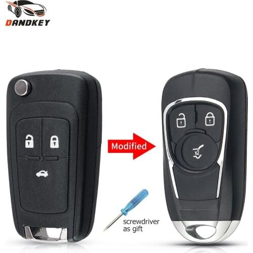 Dandkey Modified Remote Key Shell Flip Case For Opel For Chevrolet Cruze Epica Lova Camaro Aveo 2010 2011 2012 2013 HU100 Blade