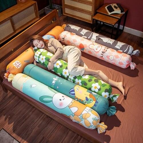 Cotton Long Pillow safe Comfortable Girl child Baby Sleeping Pillow Bed Sofa Pillow Accompany Pillow Home Decoration
