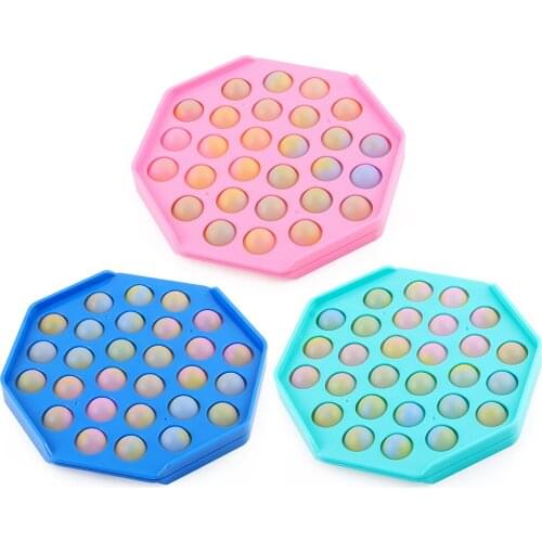 Reliver Stress Fidget Octagon Shape Bubble Toys Antistress Relieve Autism Adult Children Sensory Toy Stress Relief
