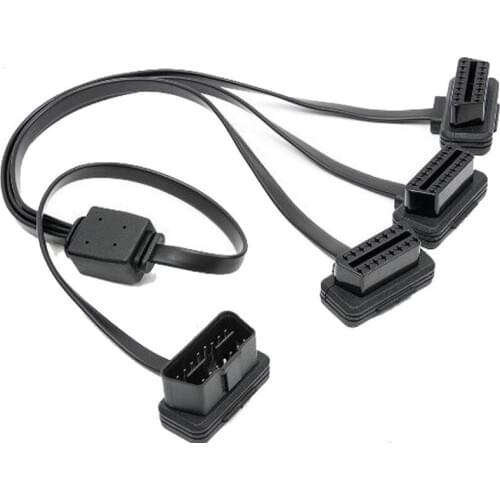 Male Cable 3 Ports To Female Obd2 Cable with Switch Diagnostic Converter Obd Car Tool Obd 2 Sound Isolation 1 To 3 Adapter