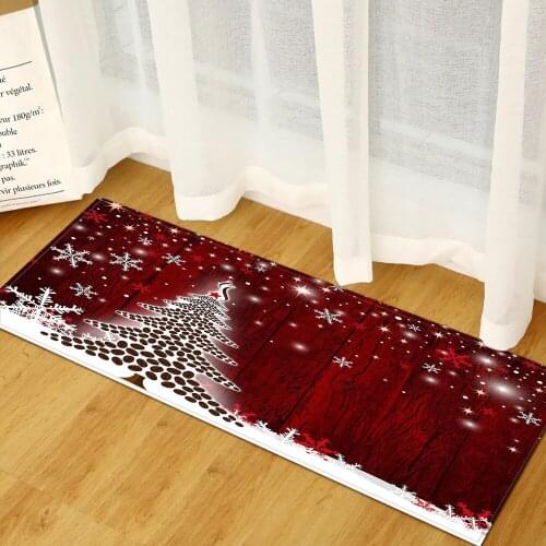 Kitchen Mat Entrance Doormat Christmas Decoration For Home Bedroom Bedside Carpet Tatami Non-Slip Hallway Floor Rug Mat Bathroom