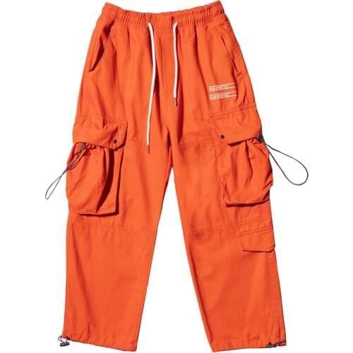 LACIBLE Hip Hop Harem Pants Man Streetwear Multi-Pocket Casual Pants Sweatpants Harajuku Oversized Loose Joggers Trouser