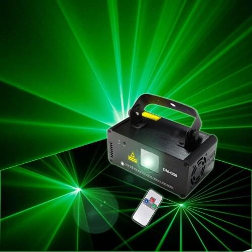 Chims DMX 512 Control 50mw Green Laser Stage Lighting Scanner DJ Beam Bright Show Light Effect Projector Fantastic Disco DM-G50