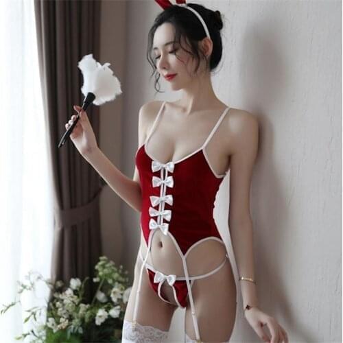 Cute Lace Underwear Set Rabbit Bunny Girl Erotic Uniforms Slim Dress Up SM Outfit Sexy Cosplay Costumes Lingerie Maid Outfit