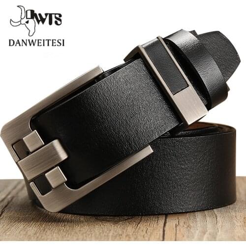[DWTS]belt male leather belt men male genuine leather strap luxury pin buckle belts for men belt Cummerbunds ceinture homme