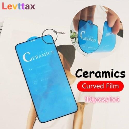 10Pcs 3D Soft Ceramic Film For iPhone 12 11 Pro Max XR X XS Max Full Glue Guard Film Screen Protector For iphone 8 7 6 Plus SE 2