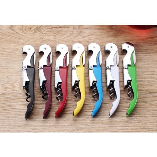 Wholesale 400pcs/lot Wine Corkscrew Opener Stainless Steel Bottle Opener Wine Corkscrew Tool Multifunction