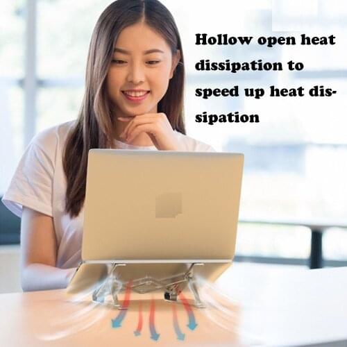 Artracyse Laptop Bracket Heightening Bracket Aluminum Alloy Folding Portable Heat Dissipation Suspended Base Lifting Bracket