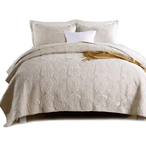 Pure Cotton Bedspread Quilt Cover Quilt Cover Bed Quilt Cover Solid Embroidered Bedspread