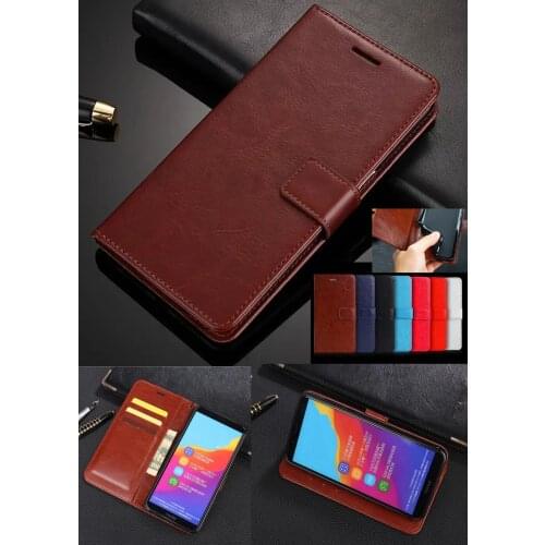 Luxury Retro Wallet Stand Flip Leather Case For Huawei Y7 Prime Cases Y7 Pro Prime Y5 Y6 Y9 2018 2019 Case With Card Holder