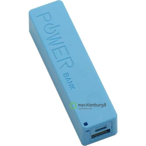 USB replacement batteries for phones Case Kit 18650 solar panel box kit shell BLUE DIY Kit