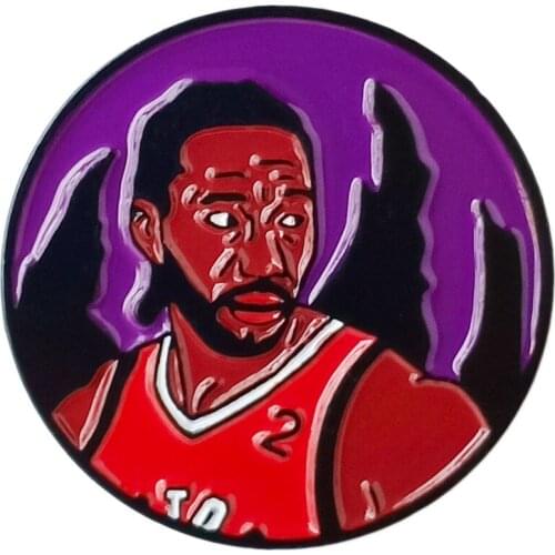 Custom Kawhi Leonard Brooch Basketball Player Commemorative Badge Clothing Accessory Metal Pin Can be Customized with Your Logo