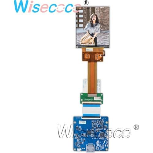 Wisecoco 3.4 Inch 651 PPI LPM034M131A 1440×1700 IPS LCD Screen 60 Pins with MIPI USB Driver Board for Handheld & PDA