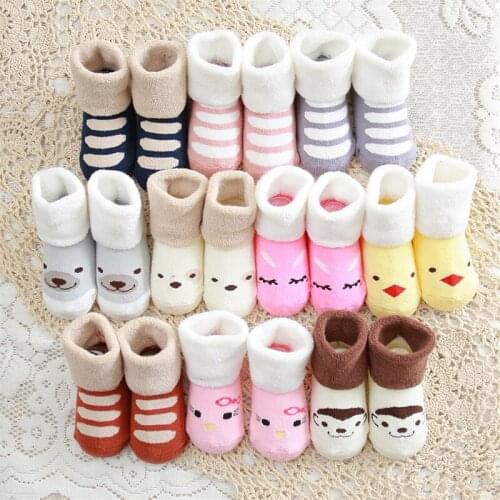 Winter Newborn Baby Socks Baby Cotton Infant Socks for Children Girls Boys bebe soft socks for babys