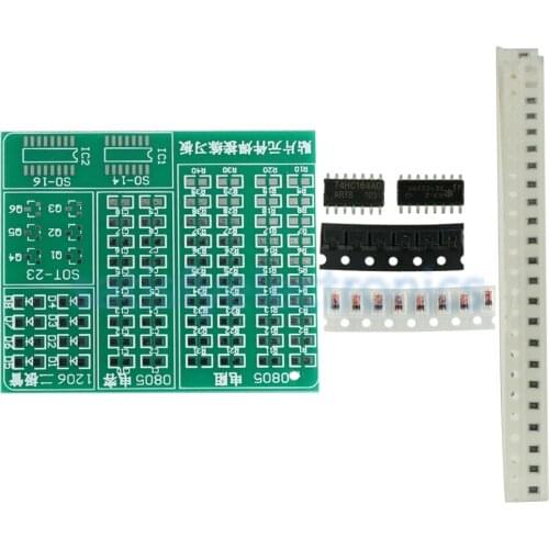 1PCS Skill Training SMD SMT Components Practice Board Shield Kit For DIY