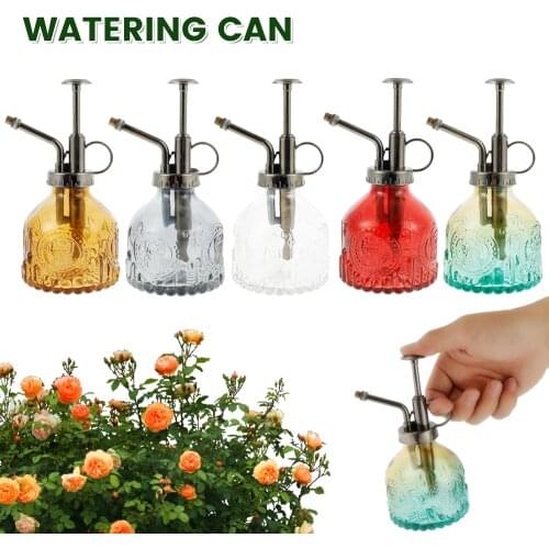 1PC Plants Watering Can Retro Glass Plant Mister Vintage Spray Bottle Flower Sprayer Spritzer 200ML Gardening Home Sprinklers