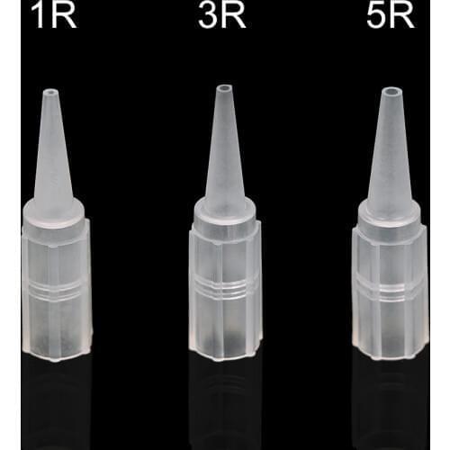200Pcs 1RT 3RT 5RT Permanent Makeup Tattoo Tips For Standard Tattoo Nozzle Eyebrow Lip Tattoo Pen