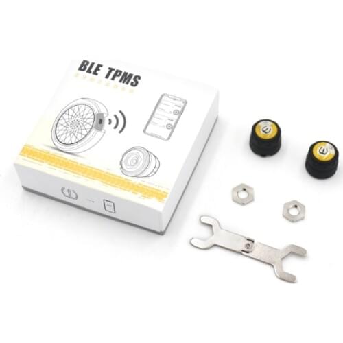 2018 Newest Motorcycle Bluetooth Tire Pressure Monitoring System TPMS Phone APP Detection External Sensor 9449