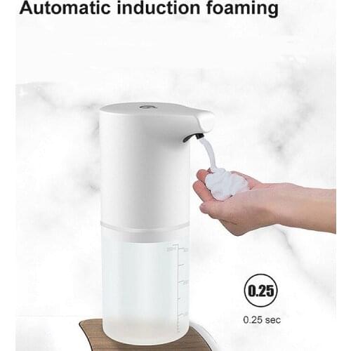 350ml Automatic Foam Soap Dispenser Touchless USB Charging Hand Foaming Wash Washer Cleaning Foam Machine for Kitchen Bathroom