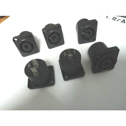 50pcs high qualit 4 Pin Female Jack Compatible Audio Cable Panel Socket New