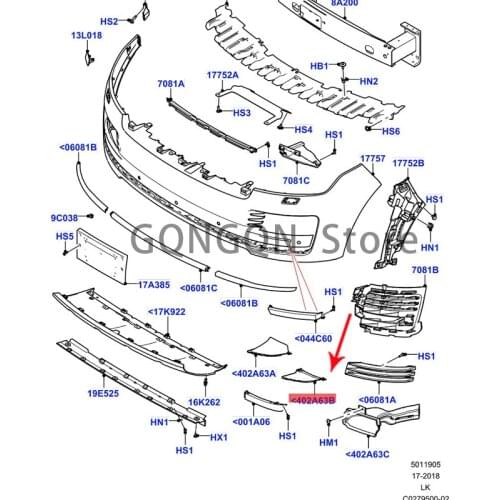 CAR is applicable to 2018 administrative closure 2013-2021lan dro ve rra nge rov er brake caliper cooling duct administrative se