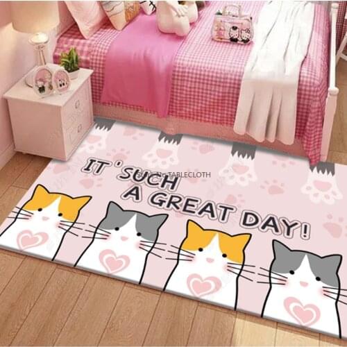 Childrens Room Cartoon Carpet Bedroom Full Shop Cute Baby Room Bedside Crawling Mats Living Room Household Floor Mats