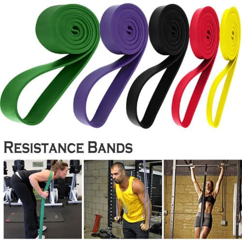 Fitness Rubber Resistance Bands 208cm Multi Specification Yoga Elastic Bands For Strength Training Equipment Sports Accessories