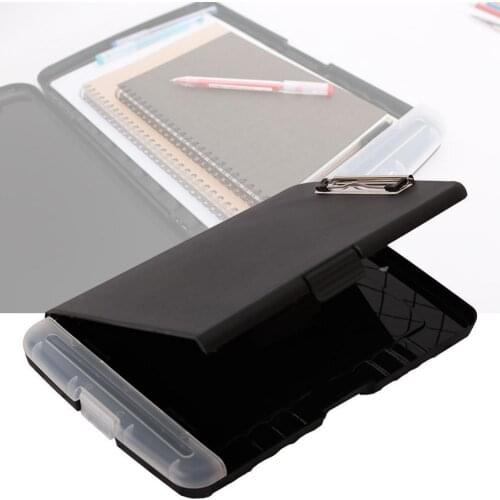 Brand Folder File Box With Storage Clip High Quality Document Storage 36.5*24.5*3cm Clipboard Folder Box Binder Bag G1G8