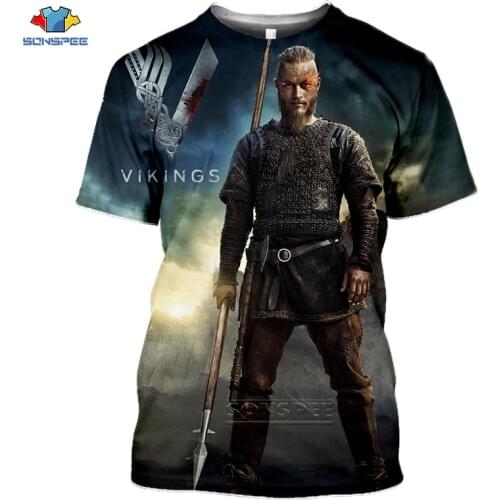 SONSPEE Hot Tv Series Odin Vikings TShirt Homme 3D Print Summer Fashion Streetswear Short Sleeve Funny Game Sport T Shirt Women